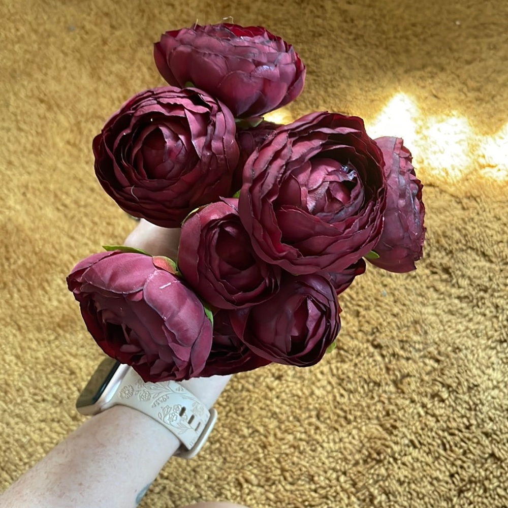 Artificial flowers from Shein.
